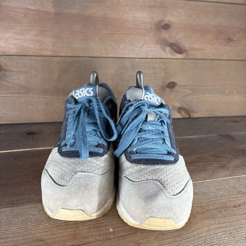 asics gel respector womens size 7 shoes blue athletic running sneakers